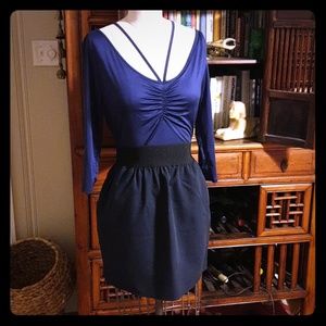 Navy mini skirt sz s